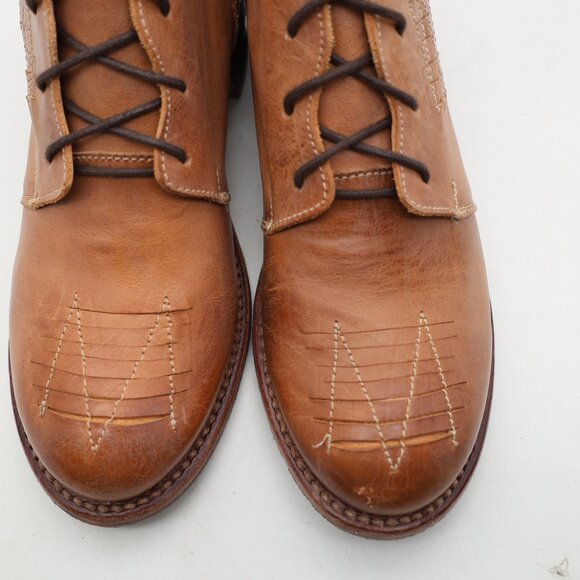 Bed Stu Barkley Women's US Size 6.5 Booties Ankle Boots Brown Distressed Leather - Picture 11 of 11